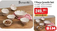 BENANTE 7 PARÇA ÇEREZLİK SETİ BENANTE 7 PARÇA ÇEREZLİK SETİ